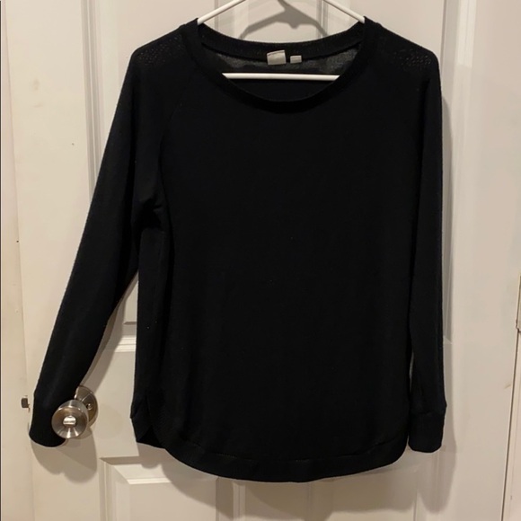 Gap Black Oversized Shirttail Hem Tunic EUC - Picture 2 of 6